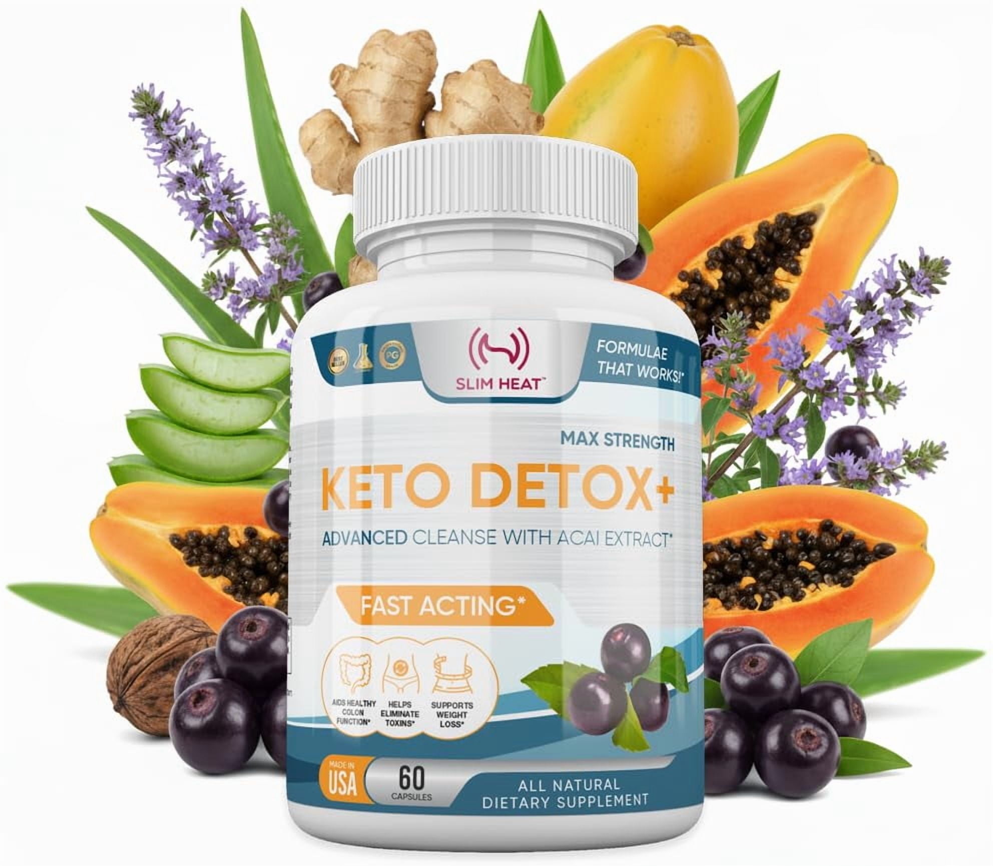 ams２boxes detoxDETSsss Toplux Keto Detox 1532mg Colon Cleanser for Ketogenic Diet, Toxins