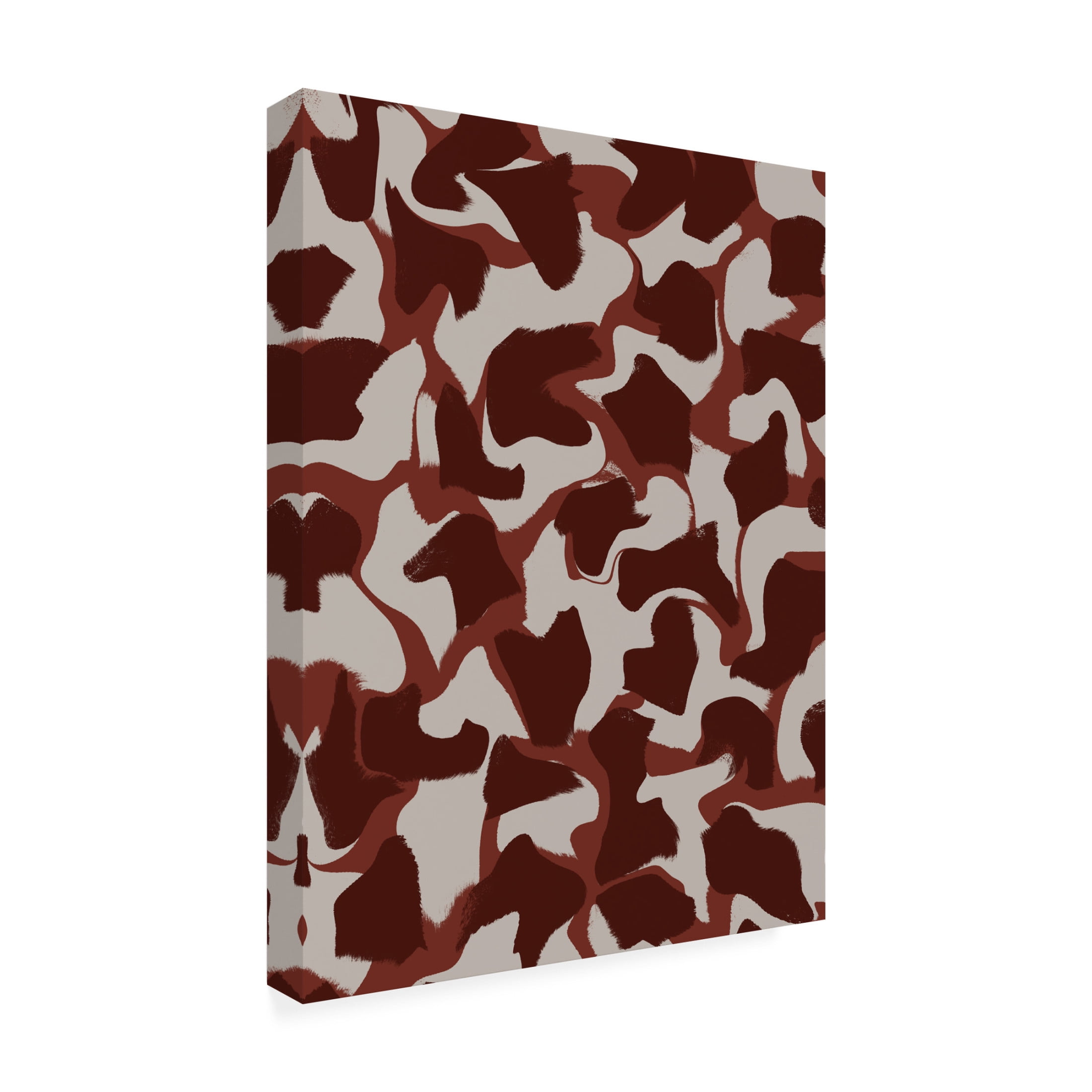 Canvas Wall Art - Treechild 'Brown Beige Fur Pattern' Wall Art for Living Room, Bedroom, or Office D?cor by Trademark Fine Art - 14 x 19 Inches