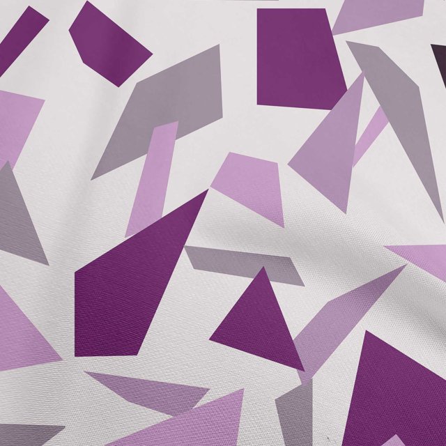 oneOone Rayon Purple Fabric Geometric Craft Projects Decor Fabric Printed By The Yard 56 Inch Wide