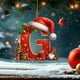 thumbnail image 1 of Adornos Navideños Colgantes con 26 Letras para Árbol de Navidad, Adornos Navideños Personalizados para Hacer Tú Mismo, Decoración Navideña, Decoración Colgante para Árbol de Navidad., 1 of 5