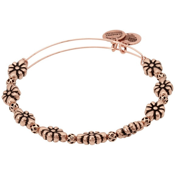 Alex And Ani Rose Gold Blossom Flower Bangle Bracelet A18BLMRAR