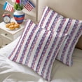 thumbnail image 5 of 2 Pack Outdoor Waterproof Throw Pillow Covers,July 4th American Star Stripe Decorative Square Patio Pillowcases for Chair Couch Sofa 16x16in, 5 of 9