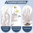 thumbnail image 5 of BESTSKY Turtle Tank Accessories,PVC Aquarium Decor,Artificial Coral Aquarium Plants,Landscaping Decorations Aquarium Accessories,White, 5 of 7
