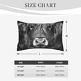 thumbnail image 4 of Naloa Geometric Bull Design Pillowcase, Throw Pillowcase, Wrinkle-Free, Stain-Resistant with Hidden Zipper for Bedroom Sofa-20"x30", 4 of 6