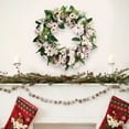 thumbnail image 7 of Luxcidy Artificial Flower Wreath, Spring Summer Wreath for Front Door, Artificial Peony Flower Wreath, for Home Front Door Christmas Wedding Party Decoration, 7 of 7