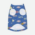 thumbnail image 6 of LNWH Ocean & Fish Doodles Pattern Dog Clothes, Breathable Warm Cotton Pet Clothes 3X-Large, 6 of 8