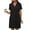 Black#, variant on Bpmpbo Women’s Polo Short Sleeve Dresses Solid Color V Neck Summer Tennis Golf Mini Shirt Dress with Pockets Casual Vacation Short Dresses