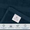 thumbnail image 4 of Dan River Opal Blue Bath Mat Classic Set 2 piece 21x34 in Soft Quick Drying Cotton Bathroom Rugs, 4 of 6