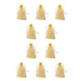 thumbnail image 2 of Bearachild Gift Bag Drawstring Wedding Mesh Snacks Portable Pouch Festival Reusable Favor Organizer Packaging Craft Birthday Oro 10piezas, 2 of 6