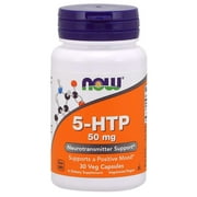 Now Supplements, 5-Htp (5-Hydroxytryptophan) 50 Mg, Neurotransmitter Support*, 30 Veg Capsules