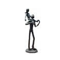 thumbnail image 2 of Escultura de resina Padre Hija | Figura de decoración del hogar de escritorio tallada a mano | Adorno de tema familiar cálido | Expositor de mesa de oficina | Regalo único | los 23,5x8,5x7,2cm, 2 of 5