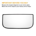 thumbnail image 3 of Reemplazo de vidrio del espejo retrovisor derecho de Unique Bargains, lente inferior no calefaccionada con respaldo, se adapta a Chevrolet y GMC, 3 of 6