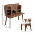 thumbnail image 7 of BALANBO Kids Desk and Chair Set Kids Table Wooden Children’s Study Desk with Bookshelf and Two Drawers and Chairs Desk for 3 Years Old and Student's Workstation & Writing Table for Home(Brown, 7 of 7