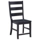 thumbnail image 3 of Newport escalera espalda madera comedor silla silla negro( set de 2), 3 of 7