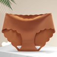 thumbnail image 1 of [Doly] Más El Tamaño De Seda De Hielo De Las Mujeres Sin Costuras Bragas Señoras Cómodo Mediados De La Cintura De Algodón Inferior Entrepierna Niñas Calzoncillos, 1 of 4