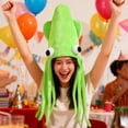 thumbnail image 6 of yuksok Costume Cosplay Accessory Octopus Party Cap Bar Birthday Role Play Squid Hat Green, 6 of 8