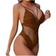 thumbnail image 1 of Traje de baño de una pieza para mujer, conjuntos de bikini para mujer, traje de baño de bikini de color liso sin espalda con tirantes, traje de baño de nailon para mujer, 1 of 2