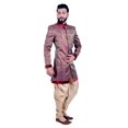thumbnail image 3 of Festival Indien Marron et Or Mariage Formel Sherwani pour Hommes. Ce Produit Est Fait sur Commande., 3 of 6