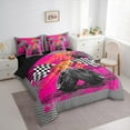 thumbnail image 3 of Castle Fairy Car Flag Twin Bedding Sets,Vintage Geometric Plaid Bedding Comforter Set, 3 of 8
