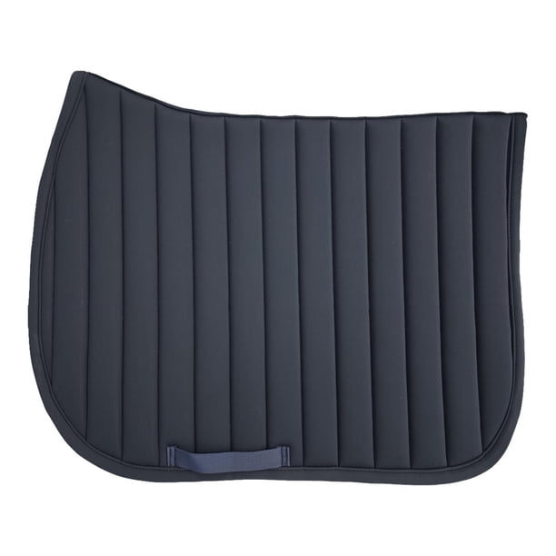 Almohadilla de silla de montar para caballos de cabello portátil cómodo versátil versátil almohadilla de para el entrenamiento deportivo al aire Negro