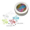 thumbnail image 4 of SHISUYAN 24pcs Plane-shaped Paper Clamps Decorative File Clips Metal File Clamps, 4 of 9
