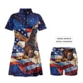 thumbnail image 4 of Garronmavis His and Hers Golf Shirts Galaxy American Flag Eagle Matching Quarter Zip Matching Couple Tennis Shirts Woman Tennis Clothing Set Quick Dry for Golf,Tennis,Hiking,Running,Gym Fit Plain, 4 of 5