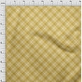 thumbnail image 4 of oneOone Rayon Yellow Fabric Check Fabric For Sewing Printed Craft Fabric By The Yard 56 Inch Wide, 4 of 4