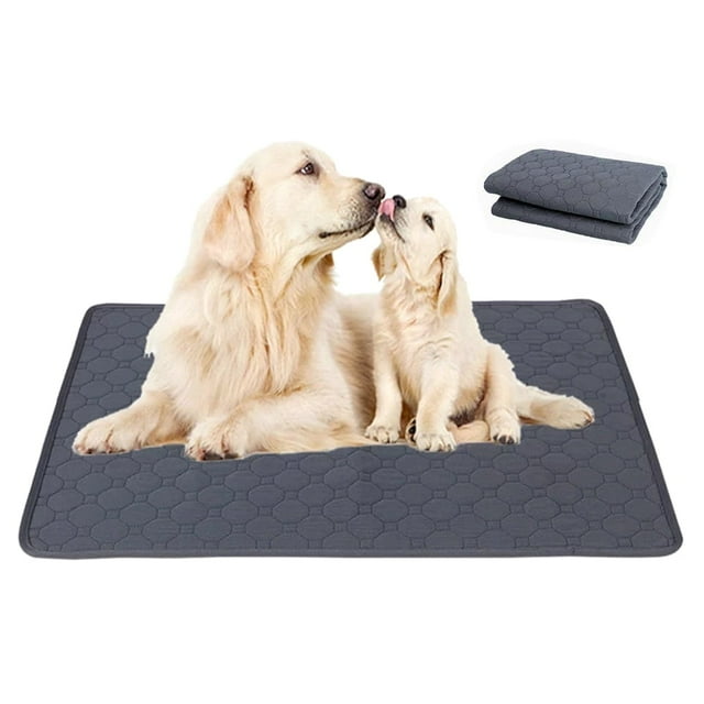 Tapis Pipi Lavable pour Chien 27 x 19” Tapis d'Entraînement Réutilisable pour Chiot Antidérapant Résistant aux Odeurs Tapis Respirant pour Chien Tapis d'Urine Imperméable pour Animaux de Compagnie