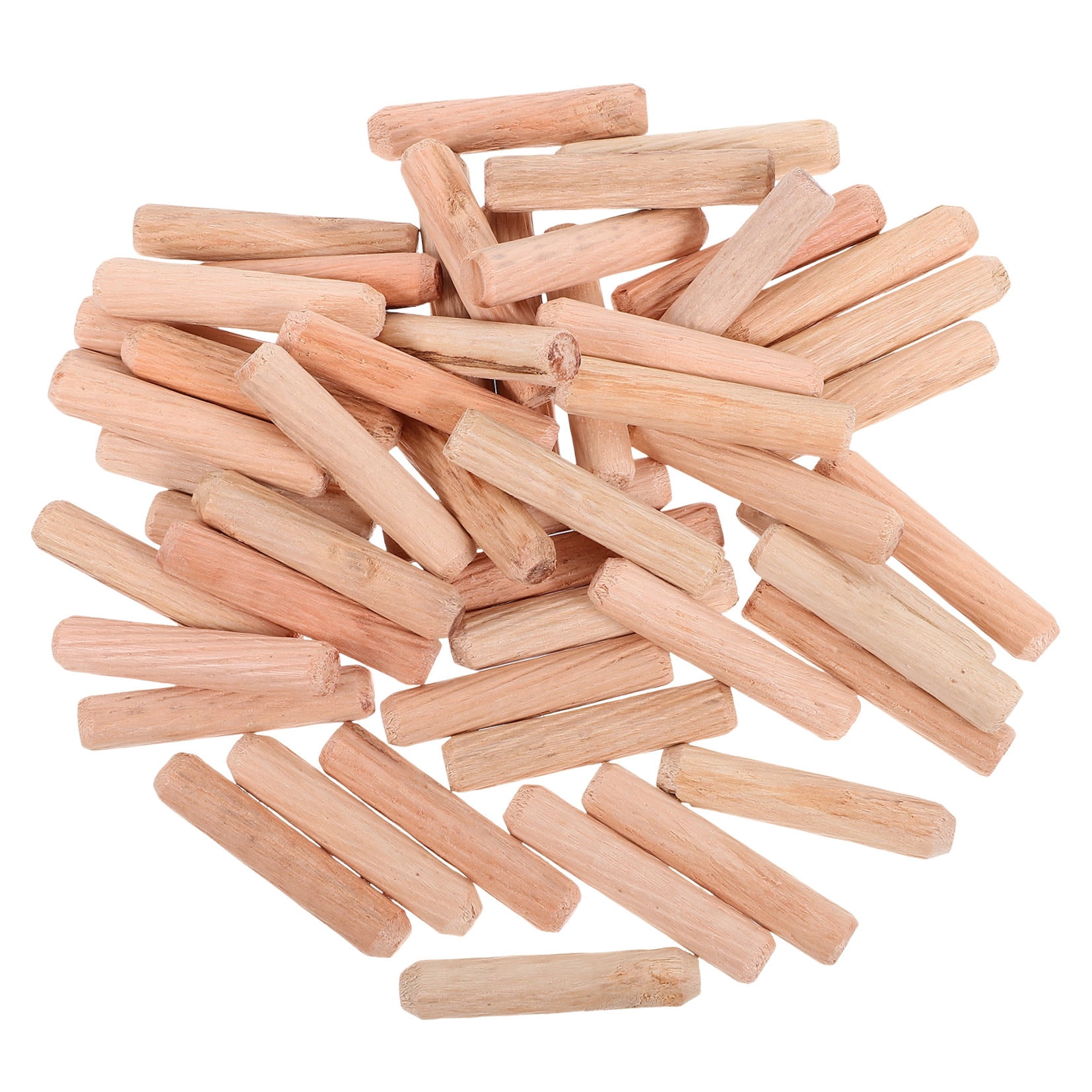OUNONA Wood Dowel Rods 1 Bag 8x40mm Wooden Craft Sticks for Furniture Accessories and Woodworking Projects