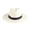 White, variant on bestolf Straw Hat High-Density Natural Straw Fabric Lightweight Sun Protection Wide Brim Flat Top Summer Hat (Beige )