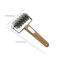 thumbnail image 3 of Xecvkr Pizza Tools Stainless Steel Rolling Pin Mesh Dough Perforator Bread Knife Multi-Purpose Household Baking Cooking Accessories Kitchen Helper 1 Set, 3 of 6