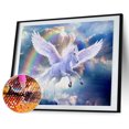 thumbnail image 2 of Cuadros Decorativos 5D DIY diamante pintura Arco Iris caballo completo redondo taladro mosaico arte imagen Kit Likrtyny embutido en tela, 2 of 9