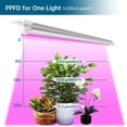 thumbnail image 3 of LED Grow Lights for Indoor Plants, T8 2FT 96W(4 x 24W, 600W Equivalent), Full Spectrum, V-Shape with Reflector Combo, Grow Light Fixture, 4-Pack, 3 of 12