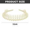 thumbnail image 2 of Hair band headbands for women/Girls Non-slip hairband Comfy Hair Hoop Resin teeth Comb, 2 of 5