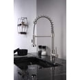 thumbnail image 3 of Lexora Home Lanuvio Brass Kitchen Faucet with Pull Out Sprayer in Brushed Nickel, 3 of 7