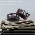 thumbnail image 3 of YOORAN Men's Belt, 2 Pack Ratchet Belt, 13/8" Adjustable Genuine Leather Belt, Size Length Cut, with Gift Box, 3 of 6