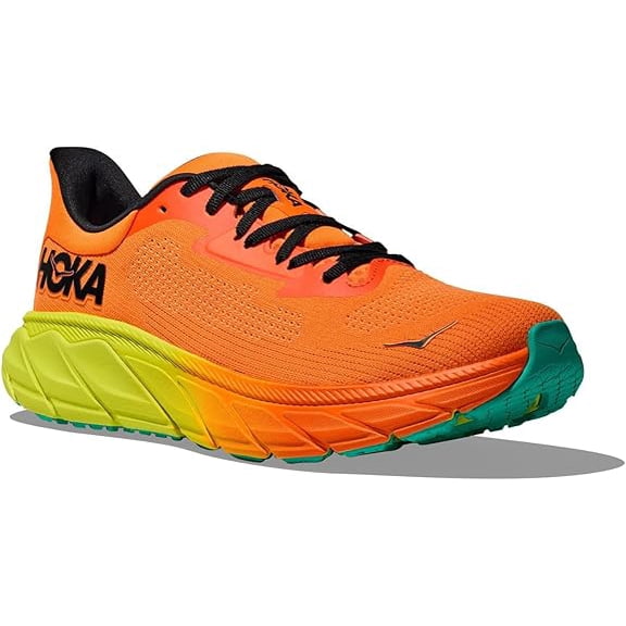 Hoka Women's Arahi 7 Running Shoes, Electric Tangerine/Black, US 5 Medium