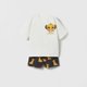 thumbnail image 3 of Camiseta y pantalones cortos para niños, traje de dibujos animados, conjunto de 2 piezas de manga corta con estampado completo, ropa exterior, novedad de verano, 3 of 4