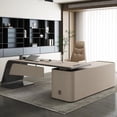 thumbnail image 2 of Luxury Boss Office Desks Minimalist Work Desk Corner Executive Table Home Study Desktop Computer Table Office Furniture My Lux Decor Round, 2 of 26