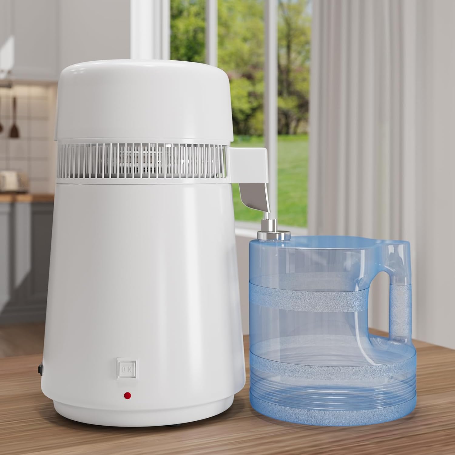 LIZHOUMIL Countertop Water Distiller 4L/6L, 750W-900W Stainless Steel, Plastic/Glass Jug