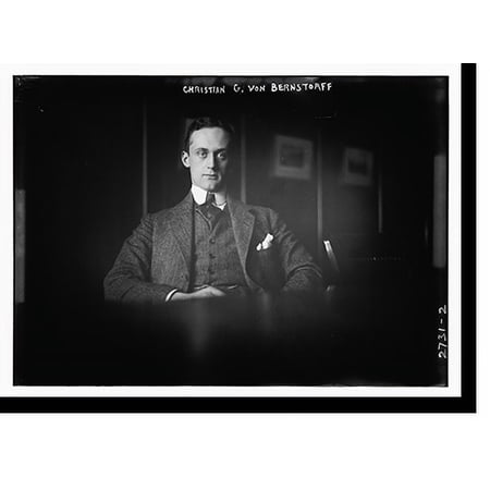 Historic Print, Christian G. Von Bernstorff, 18" x 24"