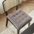 thumbnail image 6 of Mecorevxz Square Non-Slip Plush Thicken Seat Pillows Cushions Solid Color Office Chair Seat Pad Soft Reversible Fluffy Chair Cushion for Home, Office(40x40cm,Coffee), 6 of 7