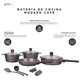 thumbnail image 5 of Batería de cocina antiadherente 13 piezas para inducción ollas y sartenes café, 5 of 7