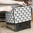 thumbnail image 6 of KLL Coffee To Go Pattern Print 2 Slice Toaster Dust Covers Kitchen Small Appliance Cover with 2 Pockets,Can hold Jam Spreader Knife & Toaster Tongs (11.4 x 7.9 x 7.5), 6 of 6
