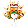 thumbnail image 1 of Adornos colgantes navideños de alce con riendas y cuerdas de resina 6 alce navideño, 1 of 7