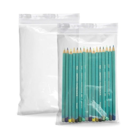 Pack of 1000 Zipper Bags, Clear 6 x 9. Ultra Thick Seal Top Polyethylene Bags for Packing and Storing 6x9. USDA Approved, 4 mil. Plastic Bags for Industrial, Food Service, Health Needs.
