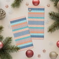 thumbnail image 3 of Bohemia Orange Teal Blue Kitchen Towels for Home Decor Microfiber Absorbent Dish Towels, Boho Geometric Stripes Soft Hand Towels for Bathroom Resuable Tea Towel Washable Fast Drying, 3 of 3