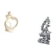 thumbnail image 5 of Figura artística de pareja de resina y estatua budista Guan Yin, colección para el hogar, la oficina, el escritorio, el dormitorio, la sala de estar,, 5 of 8
