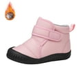 thumbnail image 4 of Otqutp Little Boys Sports Sneakers Girls Single Shoes Bowknot First Shoes Buckle Strap Toddler Soft Bottom Breathable Princess Shoes(Pink,3-3.5 Years), 4 of 6