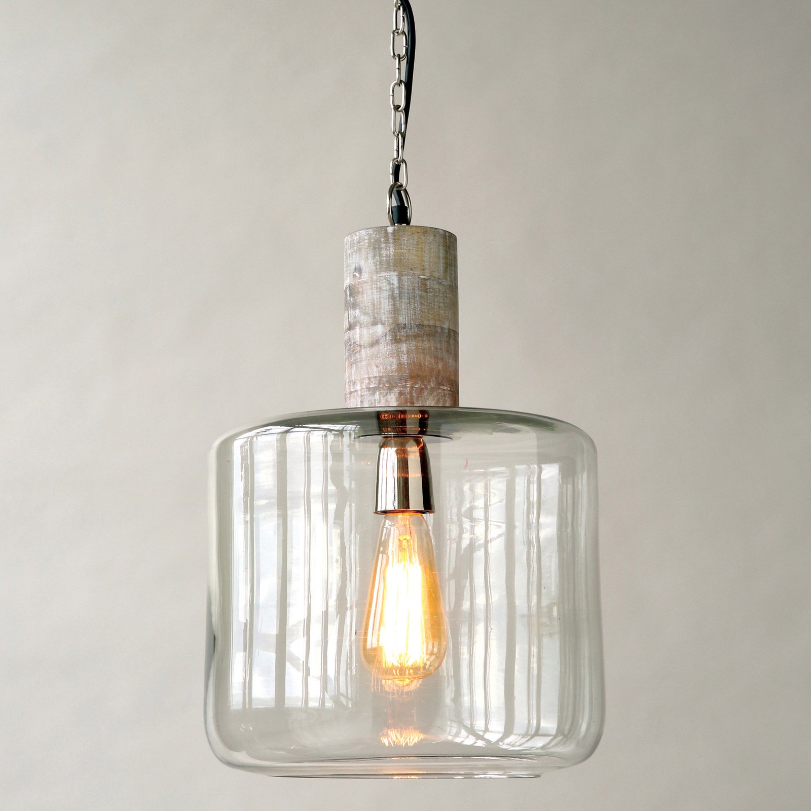 Mango Wood Hanging Ceiling Light 